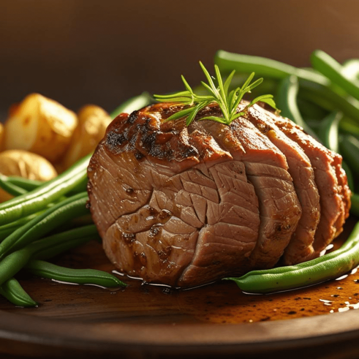 Varkenshaas met Sperziebonen en Aardappelen